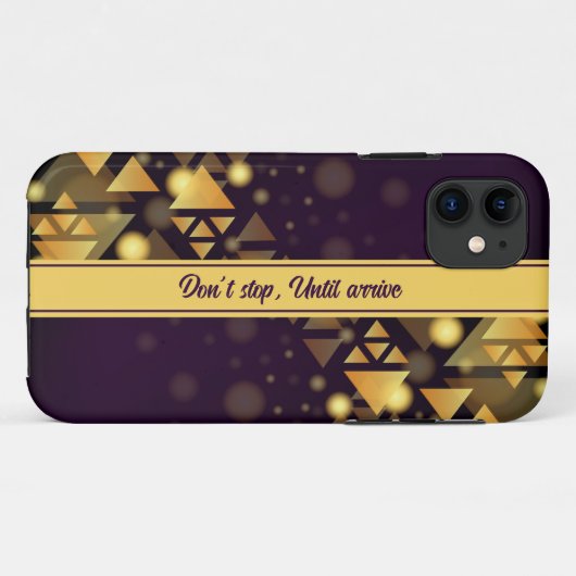 coque iphone triangle or motif (Dos (Horizontal))