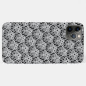 Coque iphone tribal noir, blanc et gris (Dos (Horizontal))