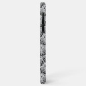 Coque iphone tribal noir, blanc et gris (Dos/Gauche)