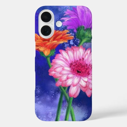 Coque iphone trois couleurs Gerberas (Verso)