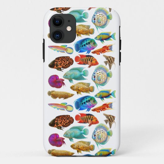 Coque iphone tropical coloré de poissons (Dos)