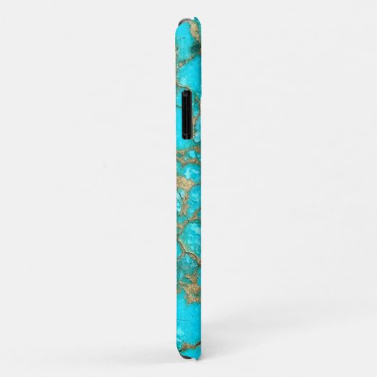 coque iphone Turquoise Gemstone (Dos/Droite)