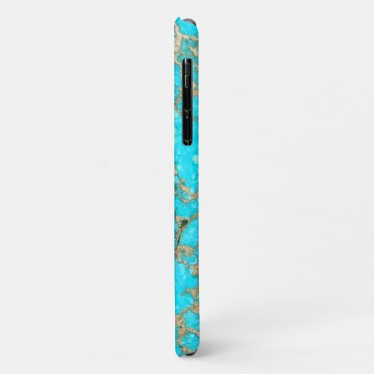 coque iphone Turquoise Gemstone (Dos/Gauche)