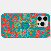 Coque iphone Turquoise Monogramme (Verso (horizontal))