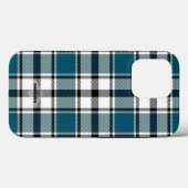 Coque iphone turquoise Plaid HAMbWG (Verso (horizontal))