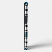 Coque iphone turquoise Plaid HAMbWG (Verso / Droite)