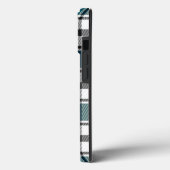 Coque iphone turquoise Plaid HAMbWG (Verso / Gauche)