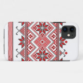 Coque iphone ukrainien d'ornement (Dos (Horizontal))