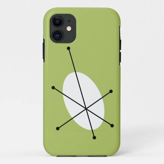 Coque iphone vert Dazzle (Dos)