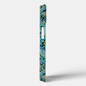 Coque iphone vert de la forêt de Paisley (Verso / Droite)