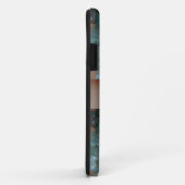 Coque iphone vert de motif (Dos/Droite)