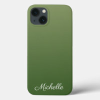 Coque iphone vert foncé personnalisé Coque-Mate