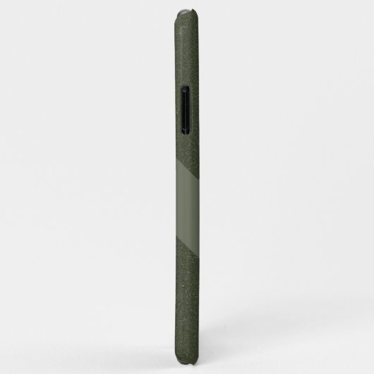 Coque iphone vert moderne Moss (Dos/Droite)