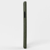 Coque iphone vert mousse à deux tons personnalisab (Dos/Droite)