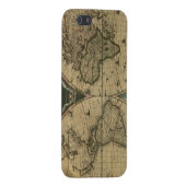 Coque iPhone Vieux globe de carte (Dos Droit)