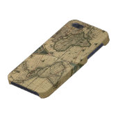 Coque iPhone Vieux globe de carte (Bas)