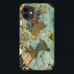 Coque iphone vintage antique d'art de globe de<br><div class="desc">.</div>