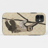 Coque iphone vintage de paresse (Dos (Horizontal))