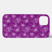 Coque iphone violet à fleurs de cerise de brosse (Verso (horizontal))