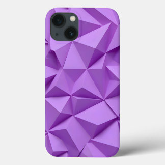 Coque iPhone Violet Lavande Géométrique et Chic