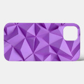 Coque iPhone Violet Lavande Géométrique et Chic (Verso (horizontal))