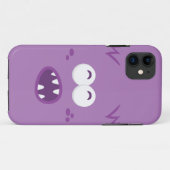 Coque iphone visage pourpre monstre (Dos (Horizontal))