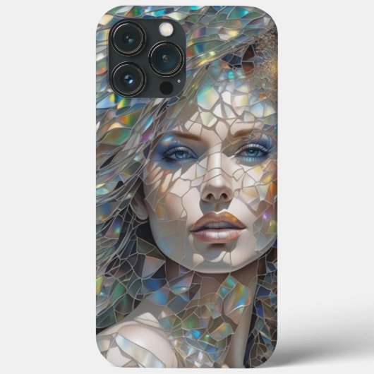 coque iphone vitrine fille impression (Verso)