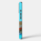 coque iphone voilier à voile rouge (Verso / Gauche)