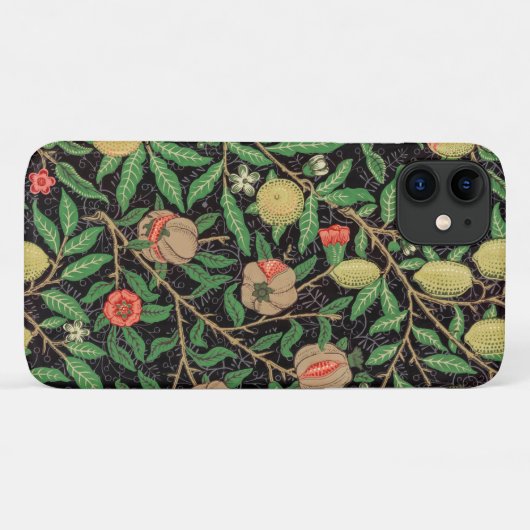 COQUE IPHONE : WILLIAM MORRIS : POMEGRANATES (Dos (Horizontal))