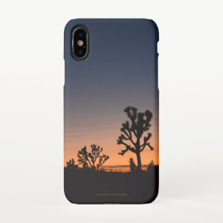 Coque iPhone X Arbres de Joshua au coucher du soleil