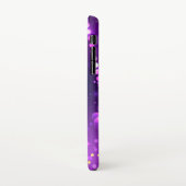 Coque iPhone X Arrière - plan mardi Gras Festive violet (Côté gauche)