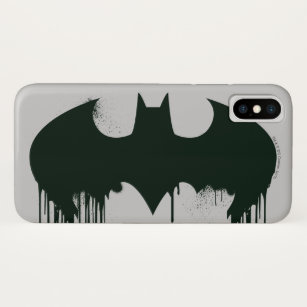 Coque iPhone X Batman Symbol   Spraypaint Logo