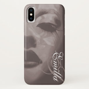 Coque iPhone X Coque iphone de mode monochrome peint