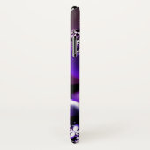 Coque iPhone X Coque iphone pourpre de fleur de fractale (Dos/Droite)