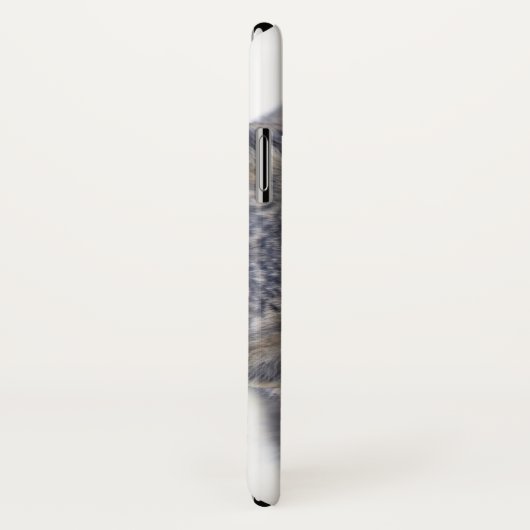 Coque iPhone X de Regard vert (Dos/Droite)