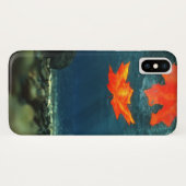 Coque iPhone X Flamme dans le coque iphone d'eau-Mate (Dos (Horizontal))