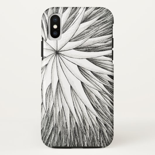 Coque iPhone X Fleur Abstraite - Apple iPhone / coque ipad (Dos)