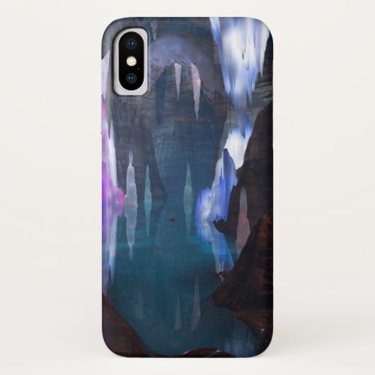 Coque iPhone X Grottes scintillantes par coque iphone de nuit (Dos)