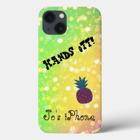 Coque iPhone X Hands Off (Verso)