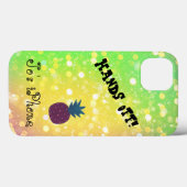Coque iPhone X Hands Off (Verso (horizontal))