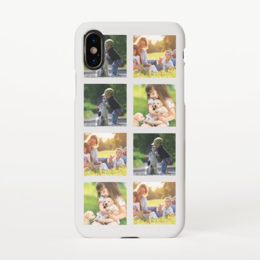 Coque iPhone X Personnaliser le collage photo Coque-coque iphone (Dos)