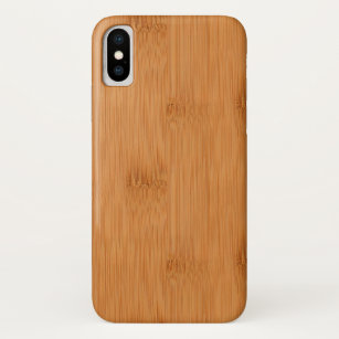 Coque iPhone X Regard du bois de grain de pain grillé en bambou