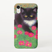Coque iPhone XR Chat Gustav Klimt Tuxedo (Dos)
