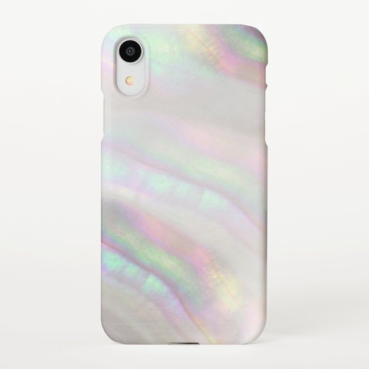 Coque iPhone XR coquille iridescente simulée (Dos)