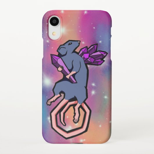 Coque iPhone XR Crystal Rat (Dos)