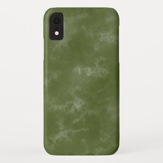 Coque IPhone XR marbré cool vert (Dos)