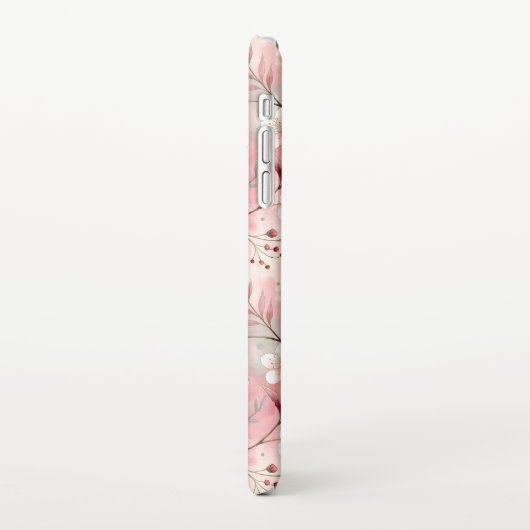 Coque iPhone XR Motif de fleurs Sakura rose (Côté gauche)