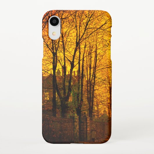 Coque iPhone XR Octobre Afterglow John Atkinson Grimshaw (Dos)