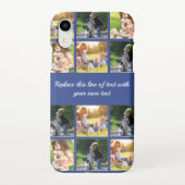 Coque iPhone XR photocollage et texte (Dos)