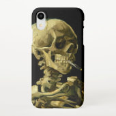 Coque iPhone XR Van Gogh Fumer du squelette (Dos)